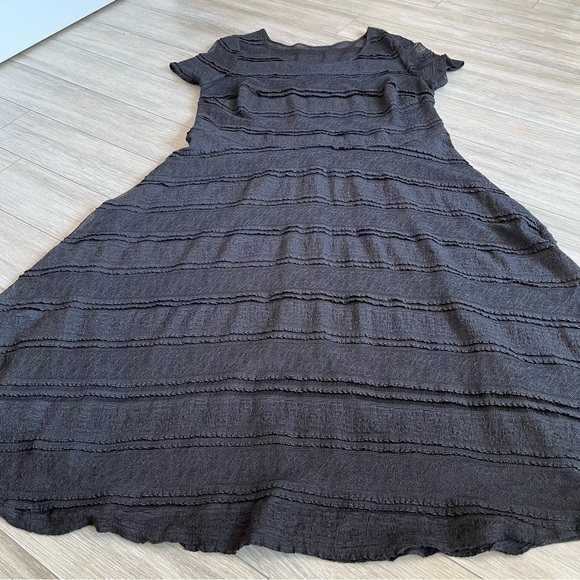 ADDITION ELLE - Michel Studio Plus Size 14 black stretch lace midi dress - Picture 11 of 12